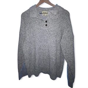 Eddie Bauer Gray Cowl Neck Sweater